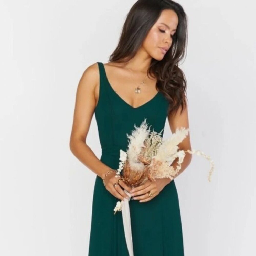 Show Me Your Mumu Jenn Maxi Emerald Green Dress Size XS
